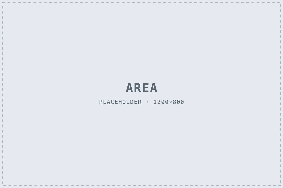 Completed work in Example Area Four